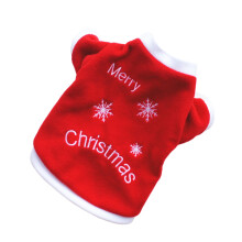 2Stk Roter Weihnachtsmantel Schnee Warmer Haustieranzug