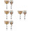 8Stk Rollbare Namensschildhalter Aus ABS Mit Strassstein 9