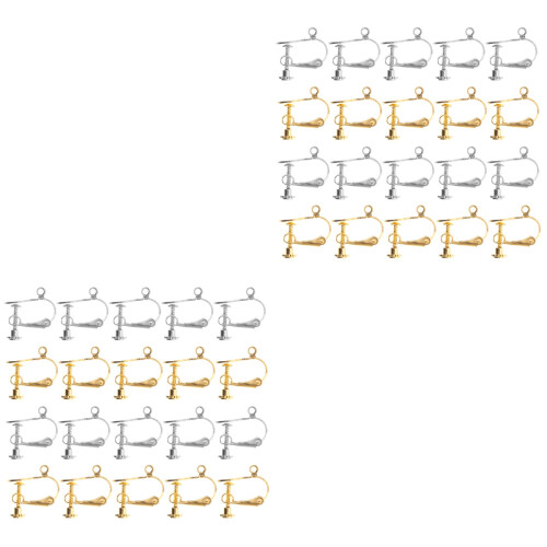 40Pièces Composants Boucles Clips DIY Couleurs Variées Métal 2