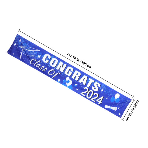 Lichtes Polyester Abschlussbanner Fürs Partydekor 1