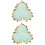 2Stk Keramiktrinket Tablett Grün Schmuckbehälter Blatt Design 5