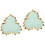 2Stk Keramiktrinket Tablett Grün Schmuckbehälter Blatt Design 4