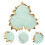 2Stk Keramiktrinket Tablett Grün Schmuckbehälter Blatt Design 8