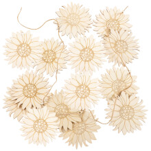8Sets Holzblumen Formen Holz Für DIY Bastelbedarf Bunt Gestaltet
