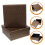 20Stk Wiederverwendbare Kaffeefarbene Geschenkboxen Quadratisch Stabil 8