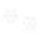 2Stk Fell Haarschmuck Transparent Elastische Haargummis 5