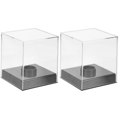 2Stk Baseball Display Box Transparent Für Und 1