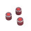 6Stk Rote Volume Tone Control Knobs Für E-Gitarre, Metall, Langlebig 1