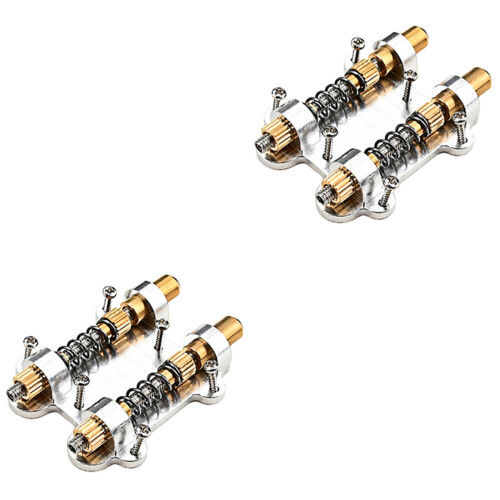 2Sets Goldenes Tremolo Bridge System, E-Gitarre Zubehör, Langlebig 2