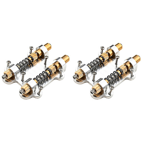 2Sets Goldenes Tremolo Bridge System, E-Gitarre Zubehör, Langlebig 1