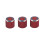 6Stk Rote Volume Tone Control Knobs Für E-Gitarre, Metall, Langlebig 8