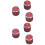 6Stk Rote Volume Tone Control Knobs Für E-Gitarre, Metall, Langlebig 5