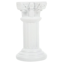 2Stk Römische Säulen Weiß Resin Skulpturen Für Büro Und Garten
