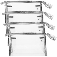 20Stk PVC Kosmetiktaschen Silber Kosmetik Organizer Für Damen