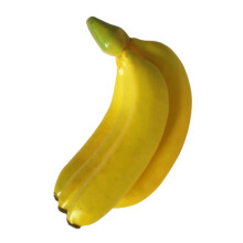 2Stk Gelbe Künstliche Banane Für Langzeitdeko Realistische Fruchtform