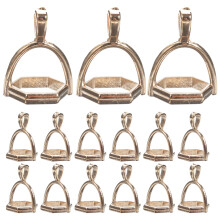 250Stk Glänzende Sechseckige Metallcharms Zum Selbermachen Von Schmuck