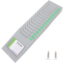 3Stk Wand Time Cards Halter Praktisch Für Büro Und Grau
