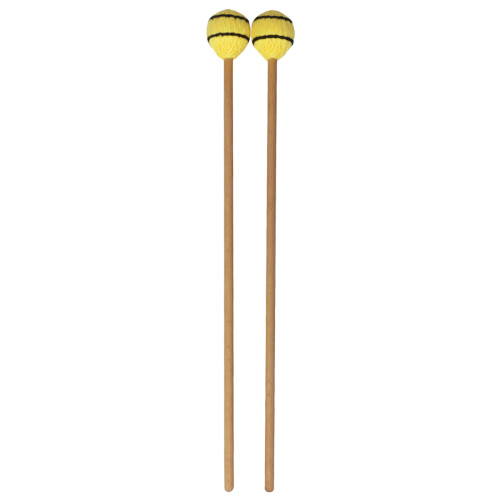 2Pares Baquetas Para Marimba De Hilo Marrón Claro Duradera