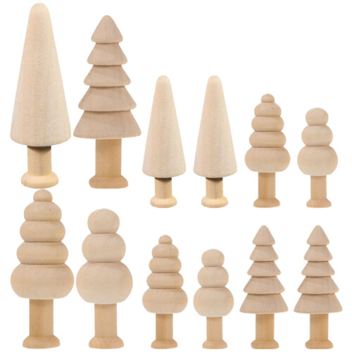 60Ud Árboles De De Madera Natural Sin Pintar Para
