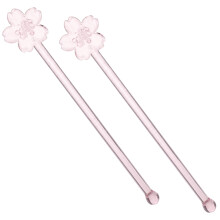 6Stk Rührstäbe Pink Für Zuhause Cocktail Gemisch