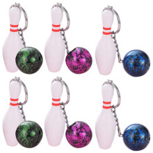 24Stk PVC Bowling Schlüsselanhänger, Ideal Für Taschen-
