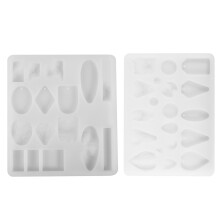 6Stk Silikon DIY Form Weiß Für Schmuck Anhänger Und Ohrringe Basteln