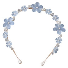 3Stk Blaues Perlen Haarreif Kopfschmuck Accessoire