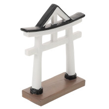 4Stk Mini Torii Figur Weiß Resin Langlebig Für Outdoor Und Aquarium