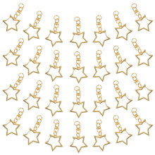 180Stk Goldfarbene Schraubkarabiner Für DIY Schlüsselanhänger Zubehör