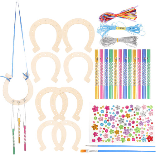 3Sets DIY Hufeisen Wand Hänger Deko 2
