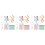 3Sets DIY Hufeisen Wand Hänger Deko 5