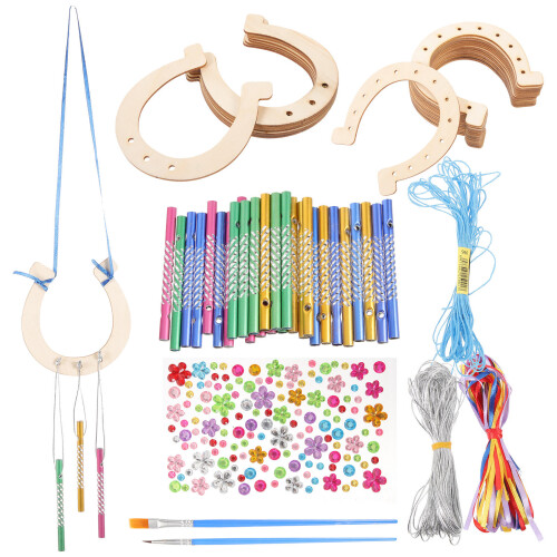 3Sets DIY Hufeisen Wand Hänger Deko 1