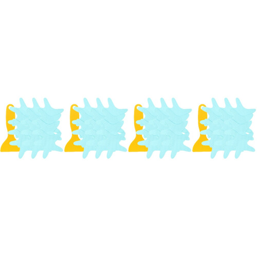 4Sets Selbstklebende Blaue Sticker Rutschschutz 2