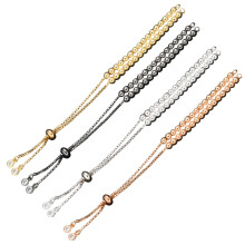 8Stk Messing Schmuckzubehör Verstellbare Handkette Bunt Für