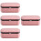 4Stk Schmuck Organizer Pink PU Schmuckbox 7