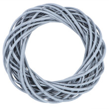 2Stk Natürlicher Silber Rattan Türkranz DIY Kranz Weihnachtsdeko