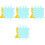 4Sets Selbstklebende Blaue Sticker Rutschschutz 2