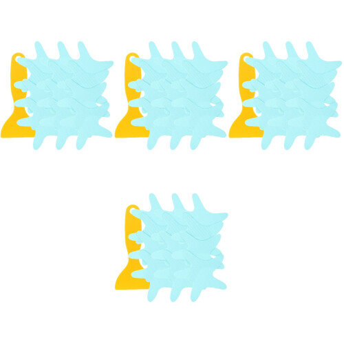 4Sets Selbstklebende Blaue Sticker Rutschschutz 1