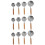 3Sets Back Messbecher Set, Holzgriffen, Messlöffel, Silber 10