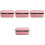 4Stk Schmuck Organizer Pink PU Schmuckbox 4
