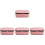 4Stk Schmuck Organizer Pink PU Schmuckbox 3