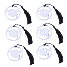 12Stk Graduation Lesezeichen Metall Silber Mit Quaste Geschenkidee