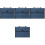 4Sets Blauer Aktenordner Ordnermappe Büro Papierhalter 5