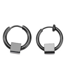 4Ud Pendientes Moda Negro Creativo Estilo Calle