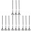 12Ud Soporte Manillar Negro Resistente ABS 4