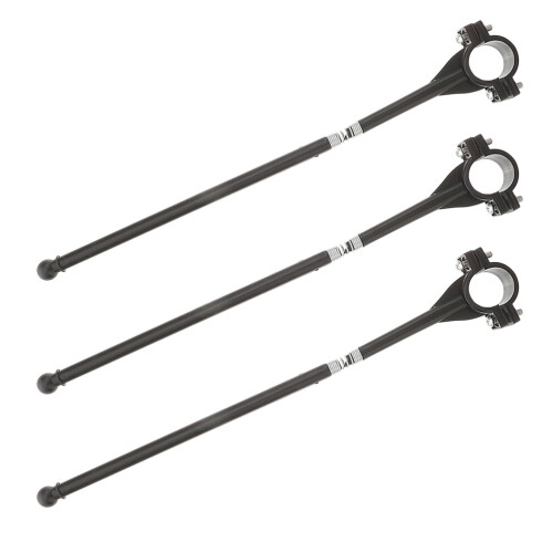 12Ud Soporte Manillar Negro Resistente ABS 1