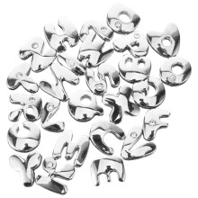 78Stk Flatback Charms Silberlegierung Für DIY Schmuck