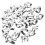 78Stk Flatback Charms Silberlegierung Für DIY Schmuck 1