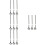12Ud Soporte Manillar Negro Resistente ABS 9