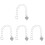 4Ud Cadenas Extensoras De Collar 925 Plata Para Joyería DIY 4